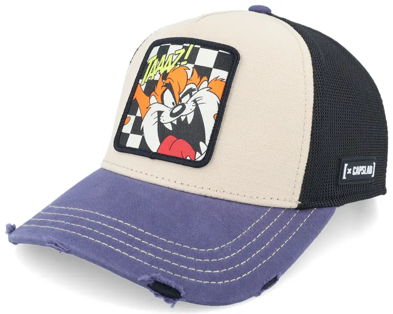 Capslab Kids Looney Tunes Tasmanian Devil Black/Beige/Blue A-Frame Trucker online
