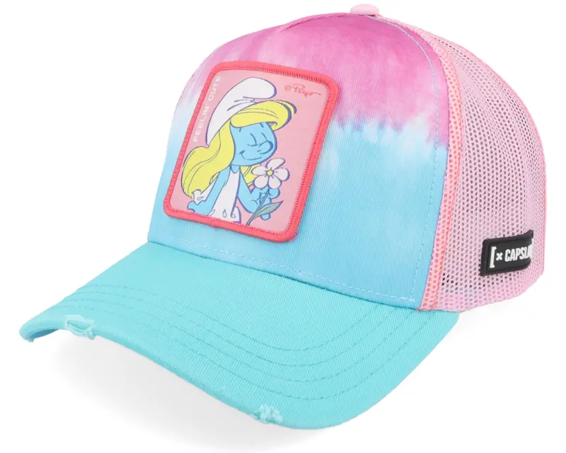 Capslab Kids Smurfs Feeling Cute Pink/Blue A-frame Trucker online