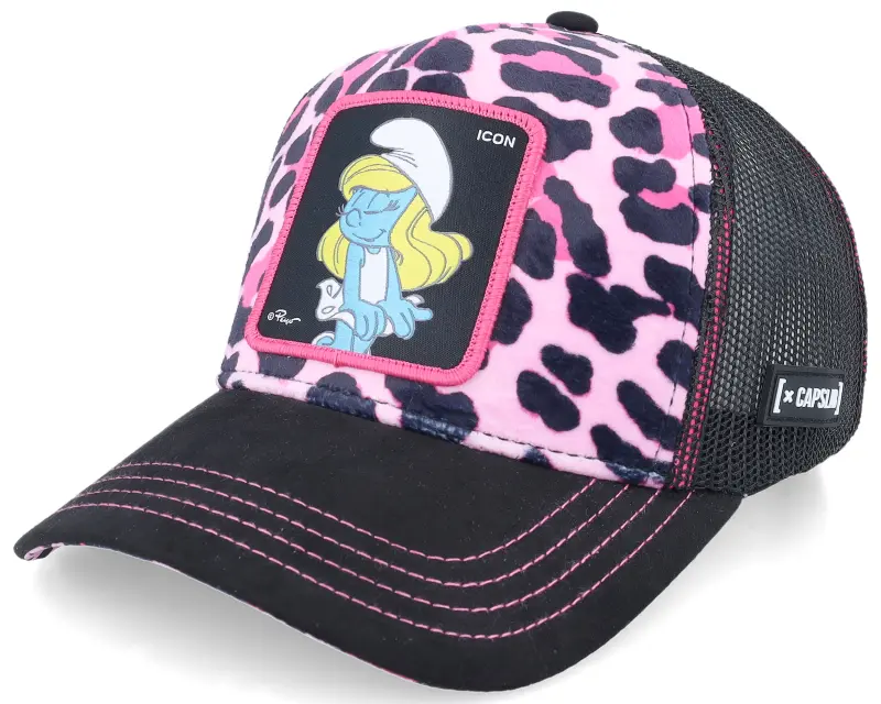 Capslab Kids Smurfs Leopard Pink/Black A-Frame Trucker online
