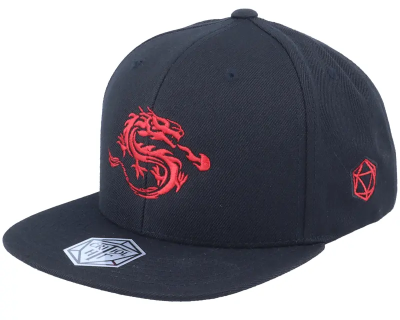 Critiql Hit Kids Flaming Fire Dragon Black Snapback online