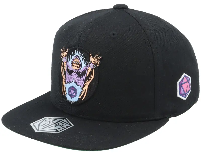 Critiql Hit Kids Skeleton Necromancer Patch Black Snapback online