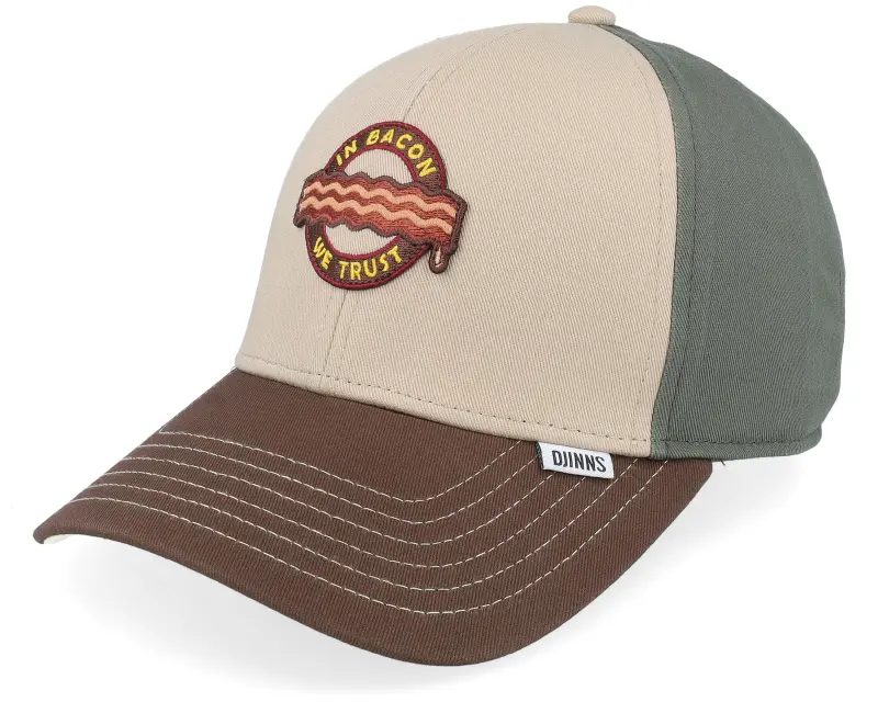 Djinns Kids Basic Cap Food Bacon Khaki Adjustable online