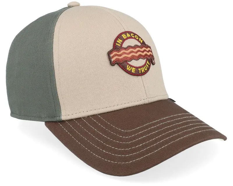 Djinns Kids Basic Cap Food Bacon Khaki Adjustable online