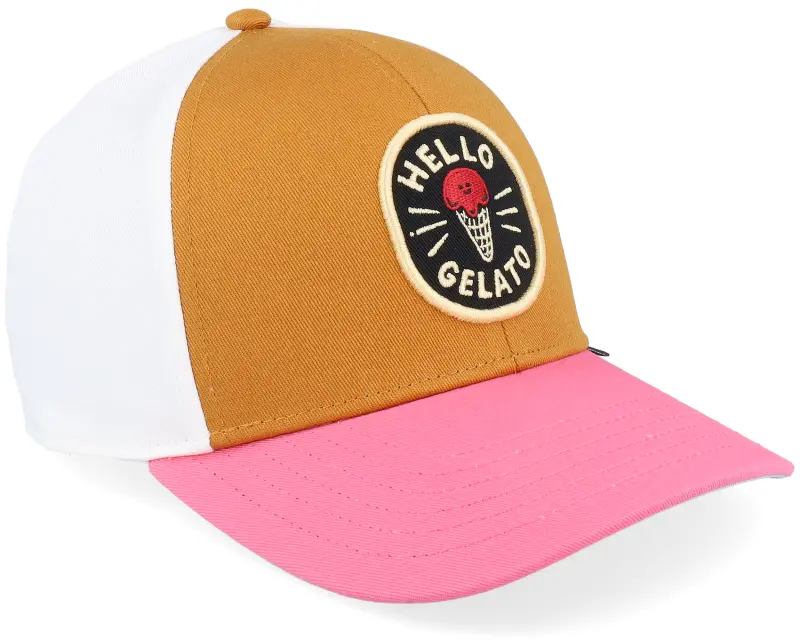 Djinns Kids Basic Cap Food Gelato Brown/Rose Adjustable online