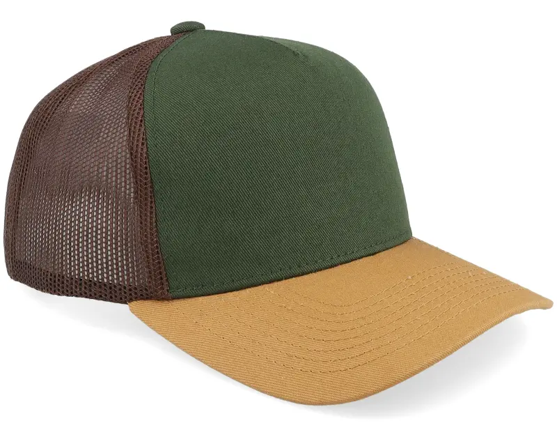 Equip Kids Dark Green/Brown A-frame Trucker online