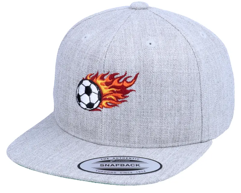 Forza Kids Flaming Football Heather Grey Snapback online