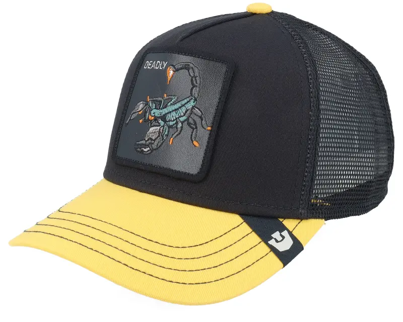 Goorin Kids Deadly Mini Black/Yellow A-Frame Trucker online