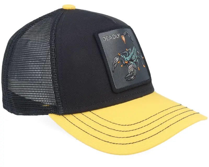 Goorin Kids Deadly Mini Black/Yellow A-Frame Trucker online