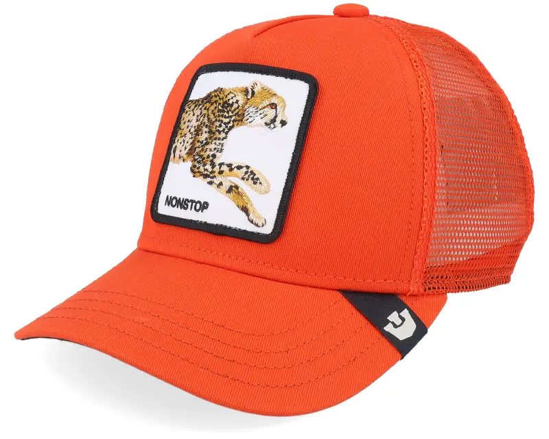 Goorin Kids The Nonstop Cheetah Mini Orange A-Frame Trucker online