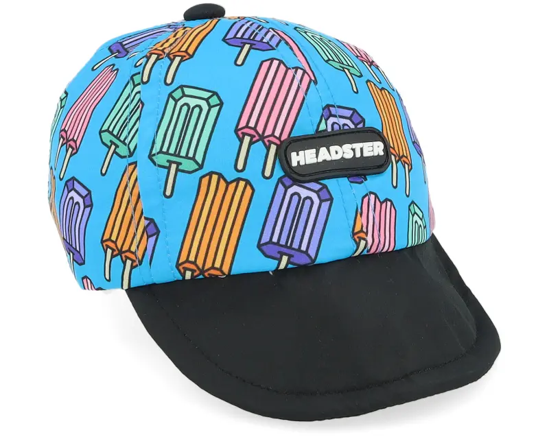 Headster Kids 0-6 Months Pop Neon Blue Short Brim Aqua Dream Adjustable online