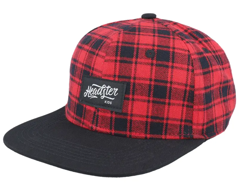 Headster Kids Buffalo Print Red/Black Snapback online