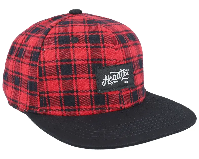 Headster Kids Buffalo Print Red/Black Snapback online