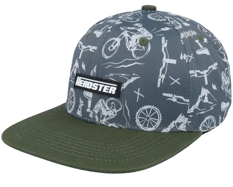 Headster Kids Gnarly Ride Charcoal/Olive Snapback online