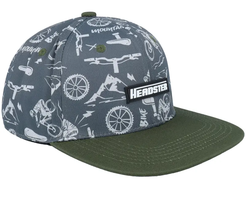 Headster Kids Gnarly Ride Charcoal/Olive Snapback online