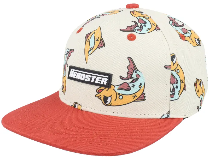Headster Kids Gone Fishing Beach Sand/Red Snapback online