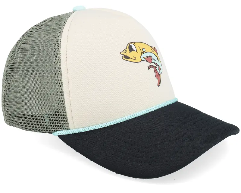 Headster Kids Gone Fishing Hat Beach Sand/Black Trucker online