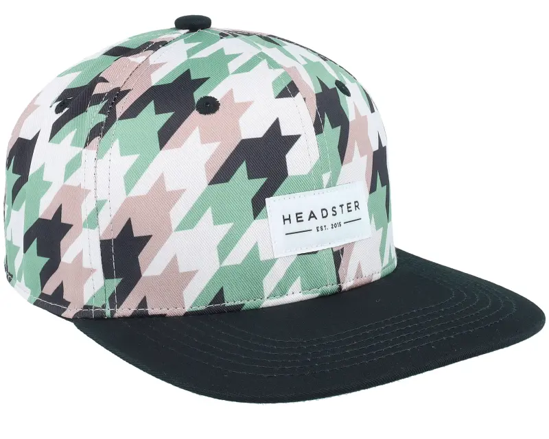 Headster Kids Houndstooth Iguana Green Snapback online