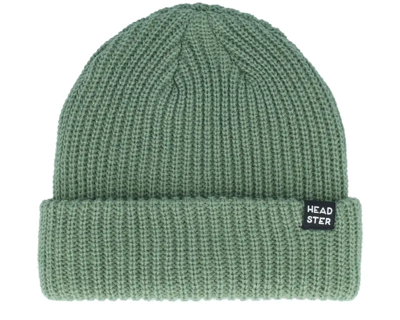 Headster Kids Minimal Beanie Hedge Green Cuff online