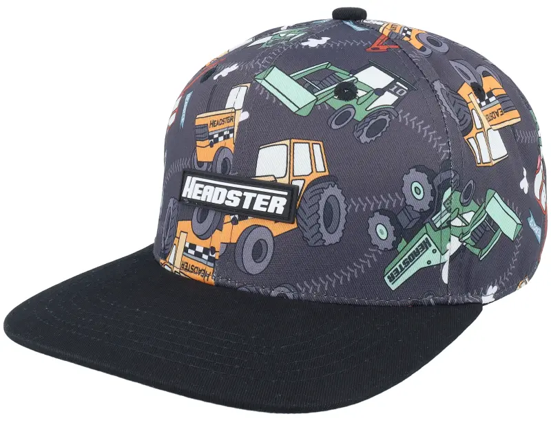 Headster Kids Under Construction Charcoal/Black Snapback online