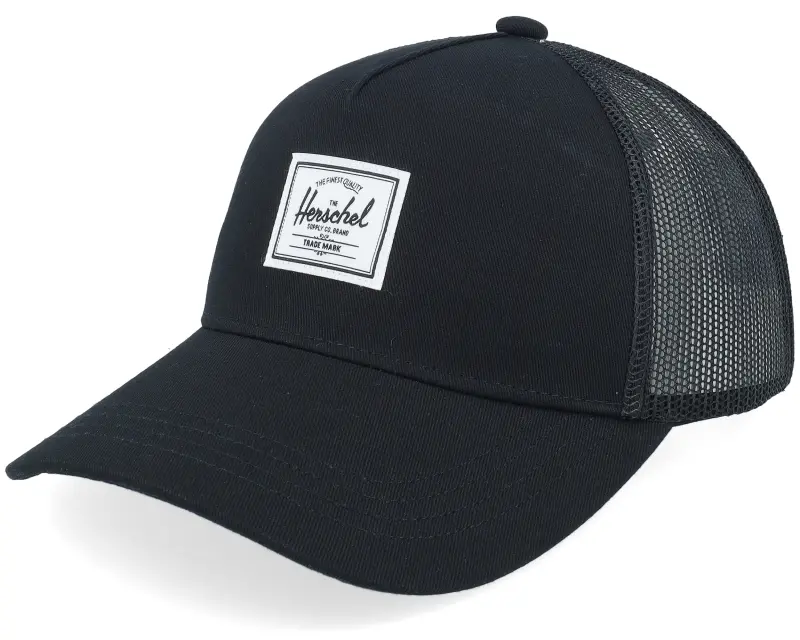 Herschel Kids Whaler Cotton Mesh Cap Black Trucker online