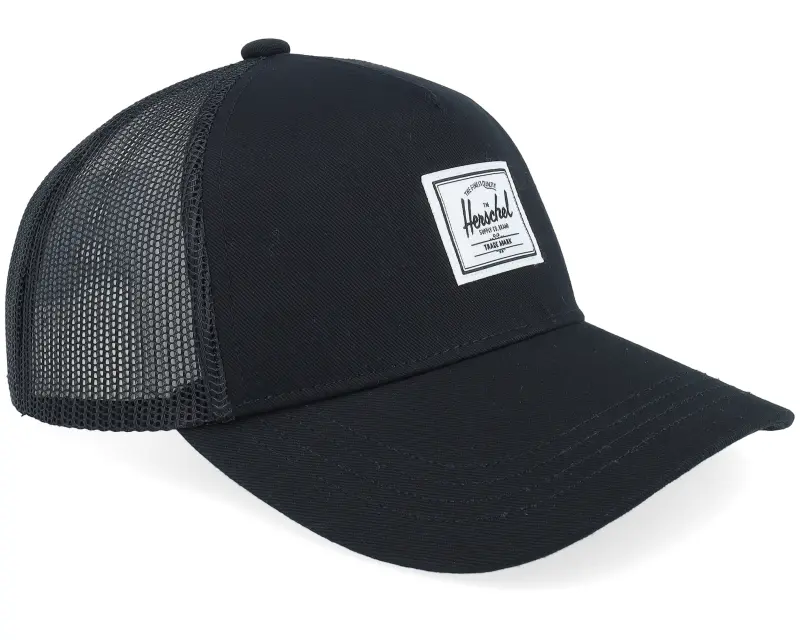 Herschel Kids Whaler Cotton Mesh Cap Black Trucker online