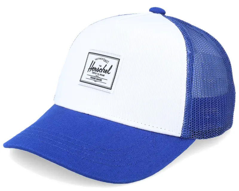 Herschel Kids Whaler Cotton Mesh Sodalite Blue/White A-Frame Trucker online