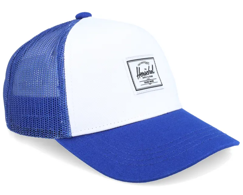 Herschel Kids Whaler Cotton Mesh Sodalite Blue/White A-Frame Trucker online