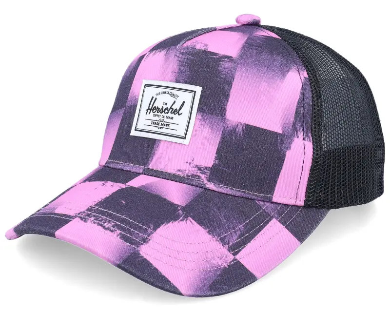 Herschel Kids Whaler Mesh Stencil Checker/Opera Mauve Trucker online