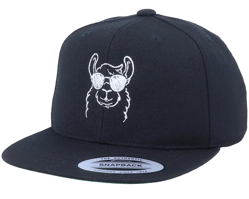 Iconic Kids Cool Llama Lines Black Snapback online