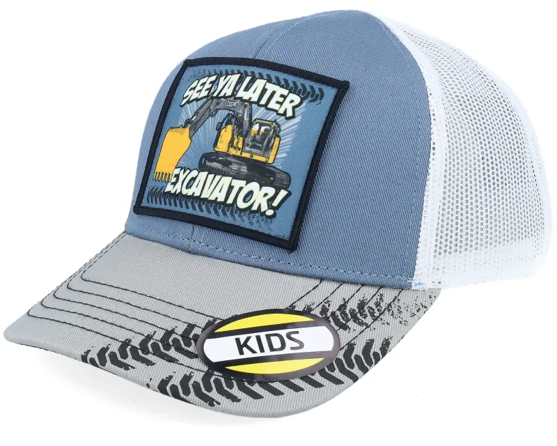 John Deere Kids Mesh Back Cap Indigo/Grey/White Trucker online