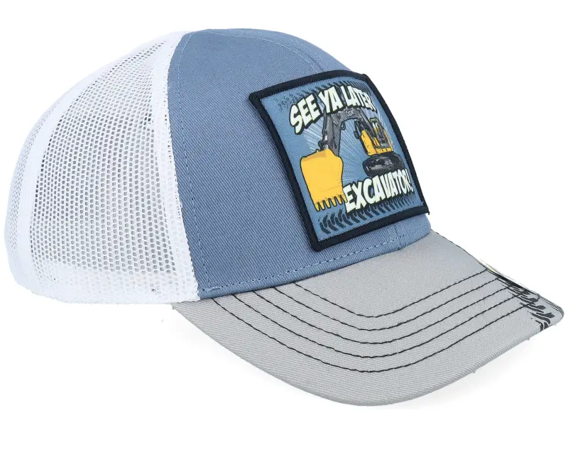 John Deere Kids Mesh Back Cap Indigo/Grey/White Trucker online