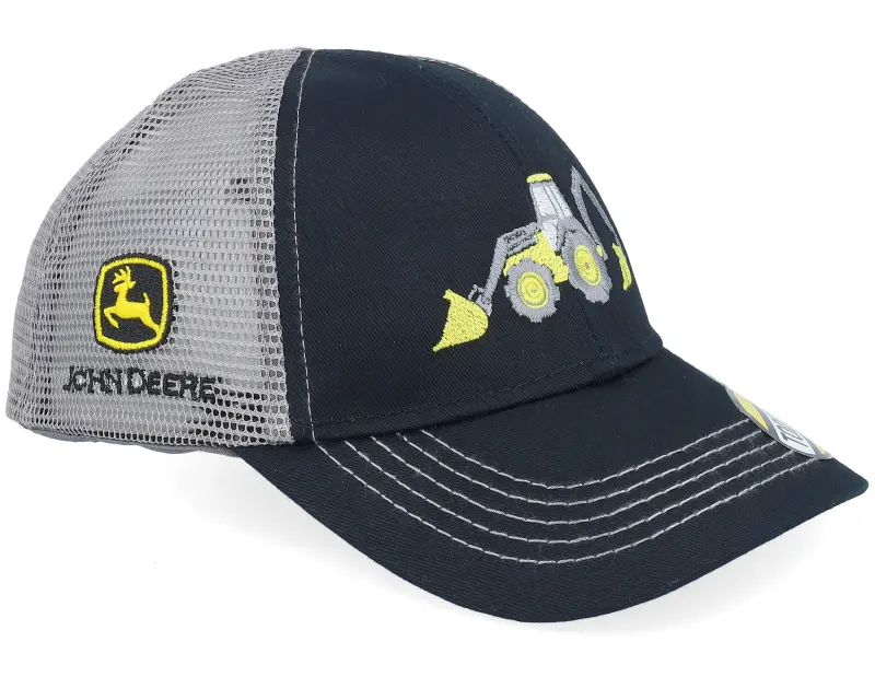 John Deere Kids Mesh Back Tractor Emb. Black/Grey Trucker online