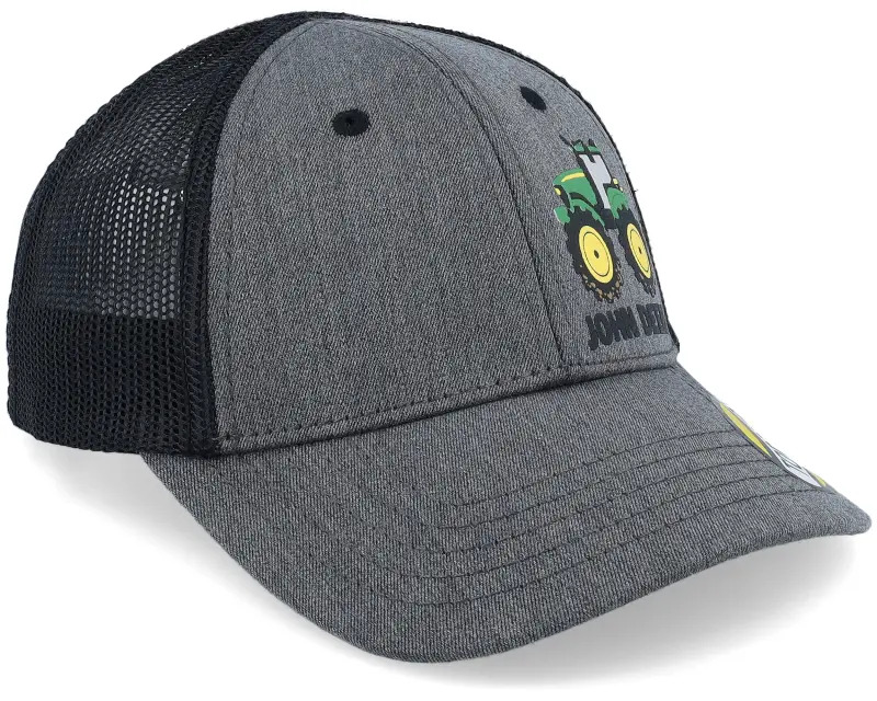 John Deere Kids Toddler 3d Rubber Tractor Print Cap Black/Grey Trucker online