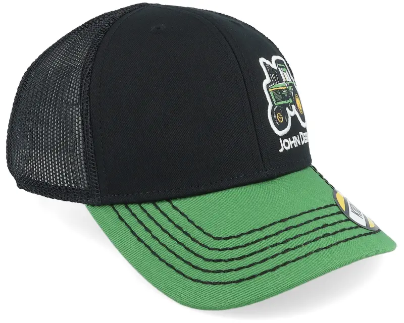 John Deere Kids Tractor Cap Black/Green Trucker online