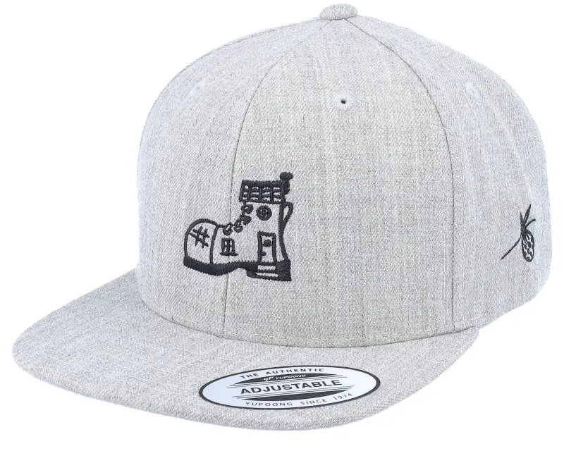 Kiddo Cap Bindle Shoe House Heather Grey Snapback online
