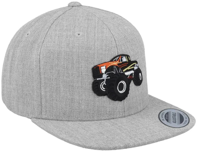 Kiddo Cap Cool Monster Truck Heather Grey Snapback online