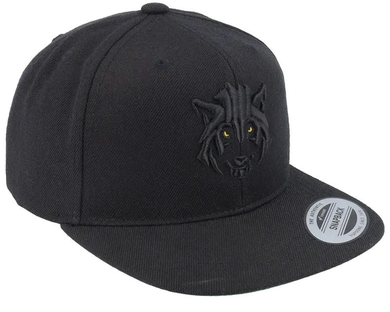 Kiddo Cap Kids 3d Black/Yellow Wolf Black Snapback online