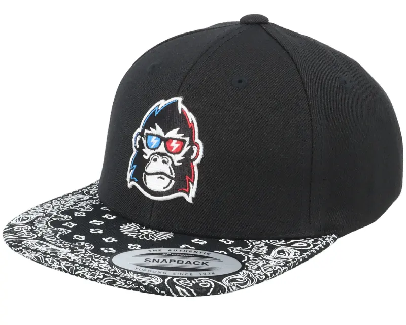 Kiddo Cap Kids 3D Gorilla Black/Paisley Snapback online