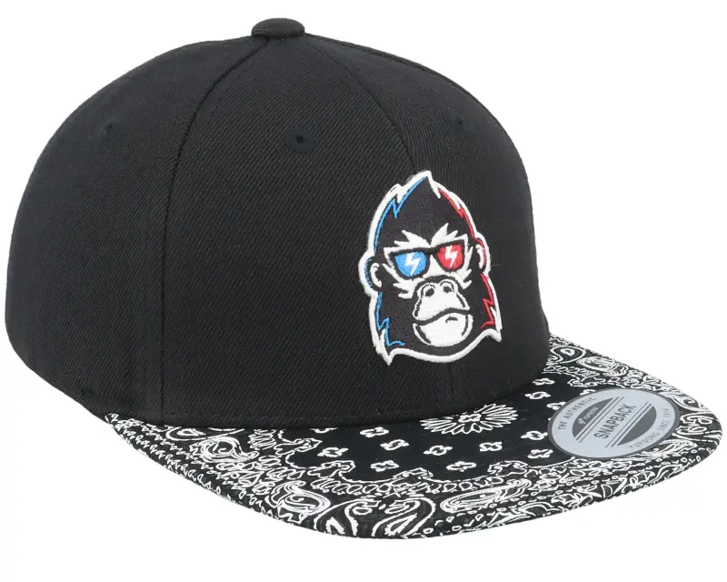 Kiddo Cap Kids 3D Gorilla Black/Paisley Snapback online