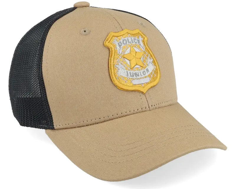 Kiddo Cap Kids 3d Police Badge Junior Caramel/Black Trucker online