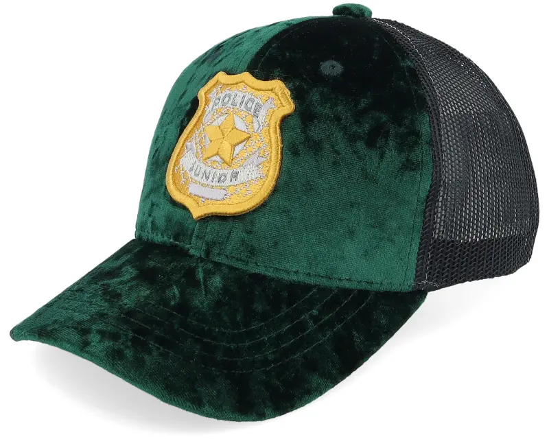 Kiddo Cap Kids 3d Police Badge Junior Velvet Green/Black Trucker online