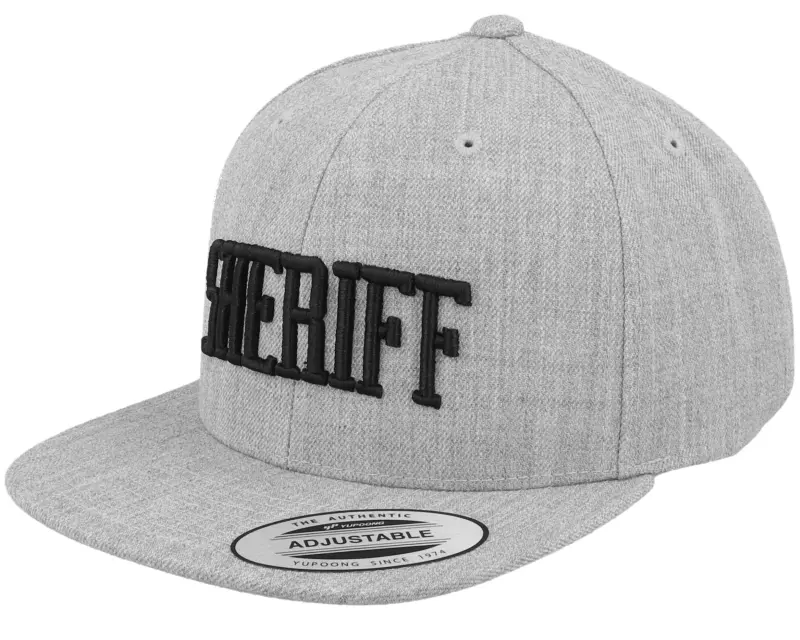 Kiddo Cap Kids 3D Sheriff Heather Grey Snapback online