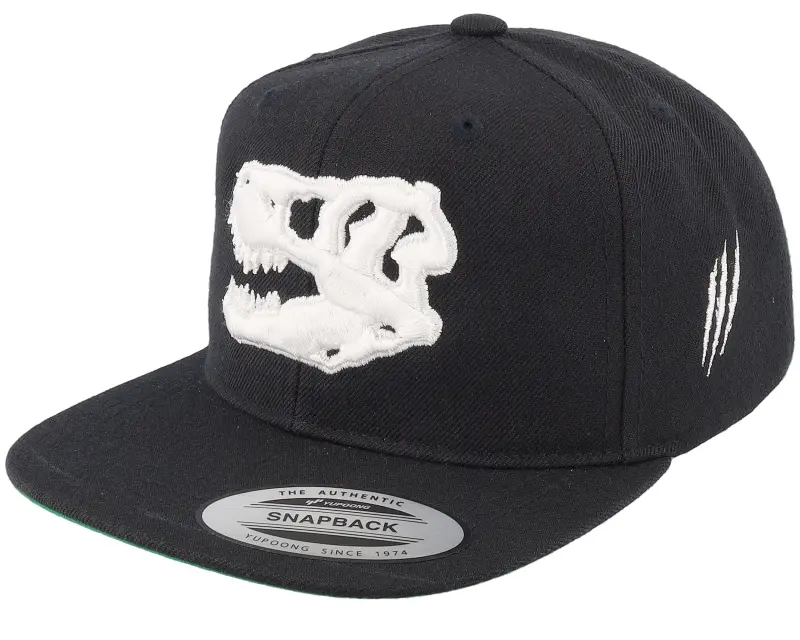 Kiddo Cap Kids 3d White Dinosaur Skull Black Snapback online