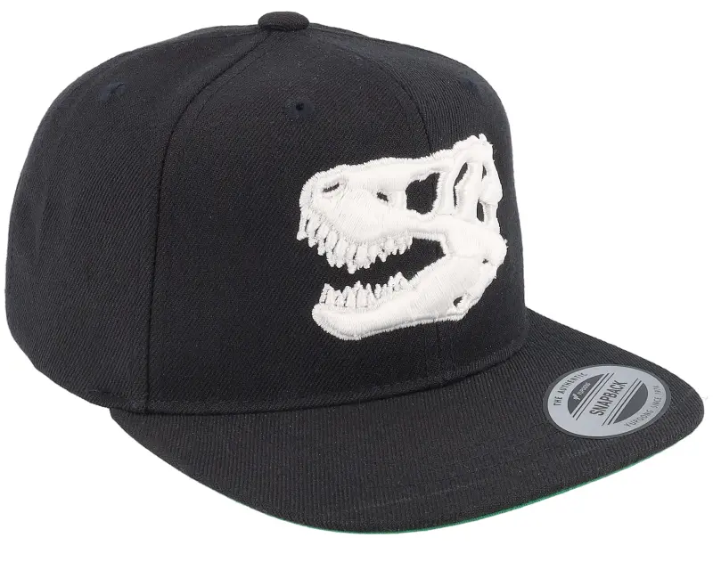 Kiddo Cap Kids 3d White Dinosaur Skull Black Snapback online
