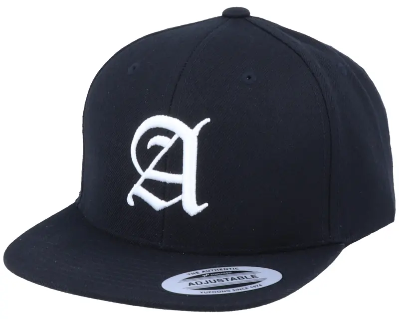 Kiddo Cap Kids A Letter 3D Black Snapback online