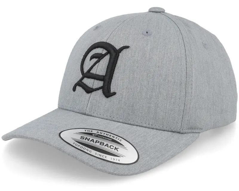 Kiddo Cap Kids A Letter 3d Heather Grey Adjustable online