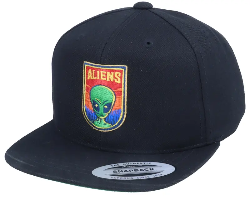 Kiddo Cap Kids Aliens Logo Black Snapback online