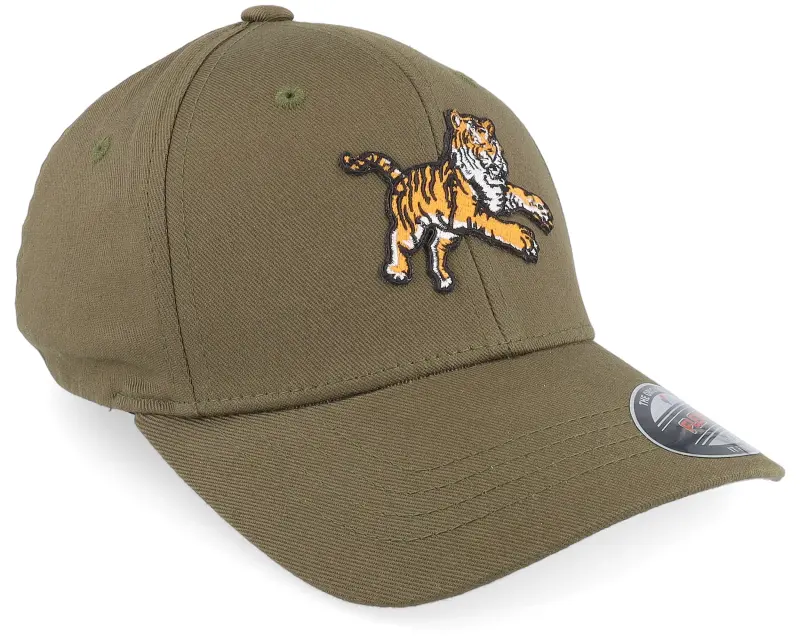 Kiddo Cap Kids Attacking Tiger Olive Flexfit online