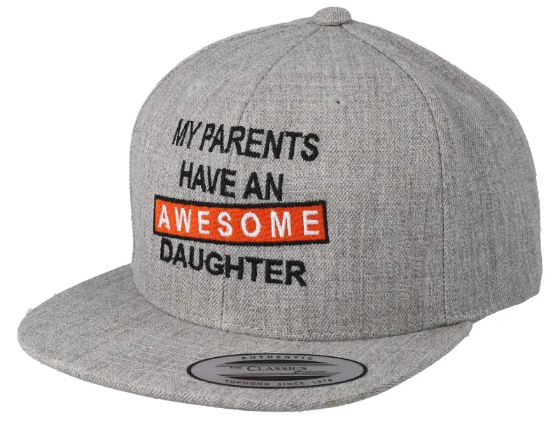 Kiddo Cap Kids Awesome Daughter Heather Grey Snapback online