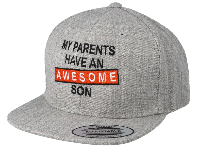Kiddo Cap Kids Awesome Son Heather Grey Snapback online